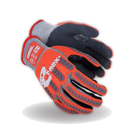 MAGID TREX TRX443 Flex Series Lean UltraLightweight Foam Nitrile Palm Coated Impact Glove Cut Level A4, S TRX443-S